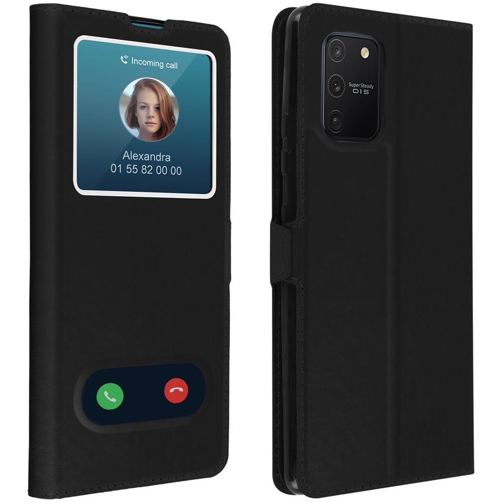 Custodia Samsung Galaxy S10 Lite Doppia Finestra Cover Silicone Nero - Foto 1
