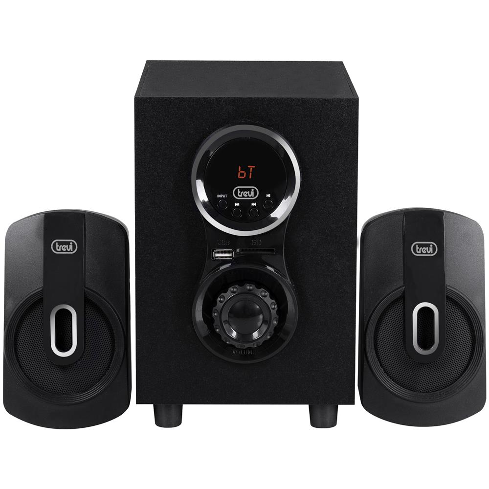 Set di Altoparlanti Amplificati AVX 615 BT 2.1 con Subwoofer Potenza 30 Watt Bluetooth con Telecomando - Nero - Foto 2