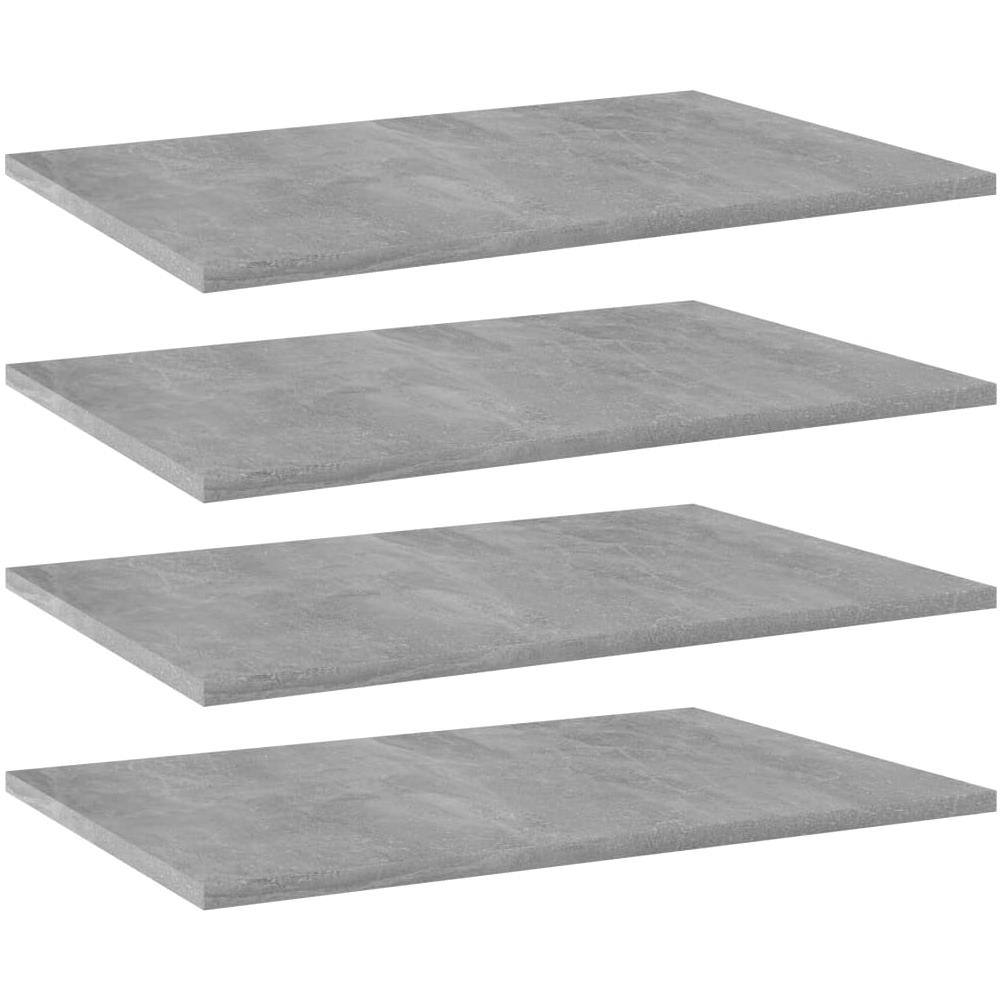 Ripiani per Libreria 4pz Grigio Cemento 60x40x1,5cm Multistrato - Foto 1