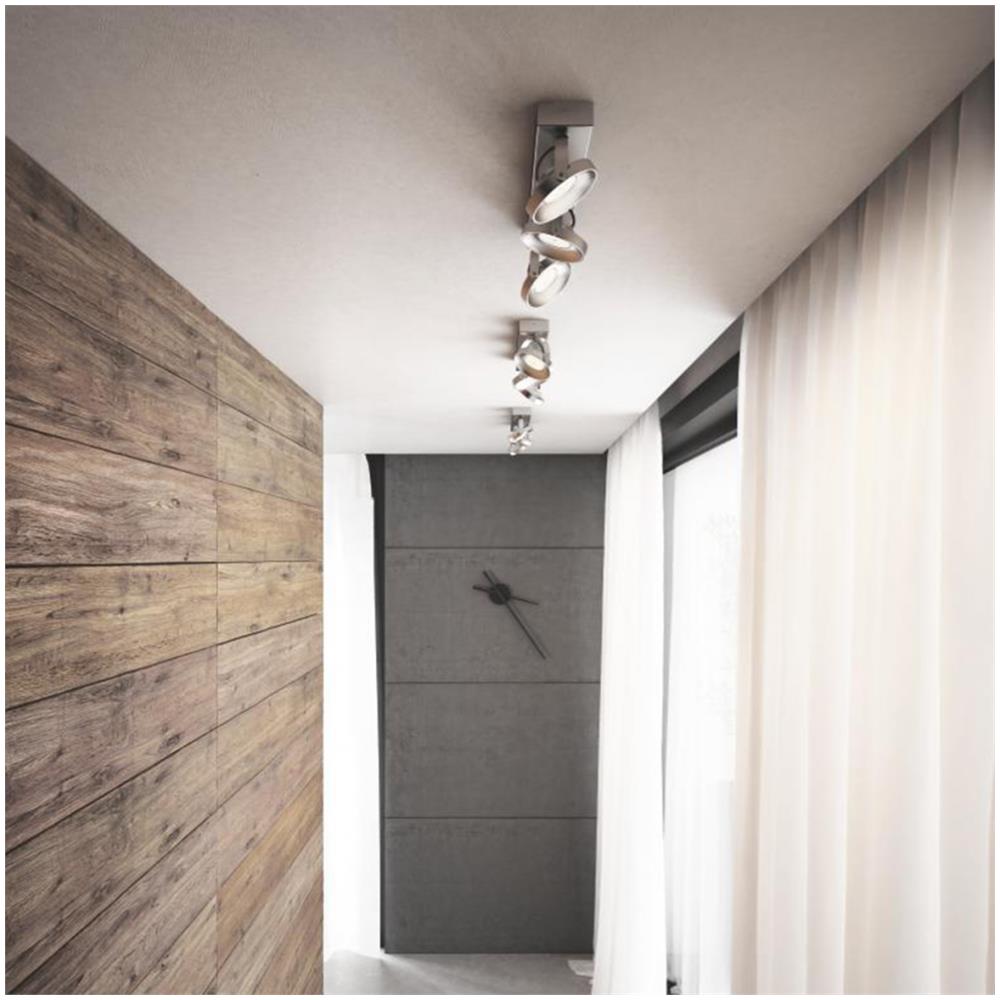 Spur, Cromo, LED, Bianco caldo, Interno, Camera da letto, Soggiorno, IP20 - Foto 2