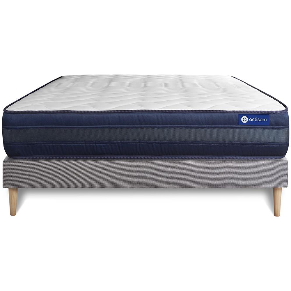Kit Rete E Materasso Actiflex Tech 135x190cm - Spessore : 24cm - Molle Insacchettate E Memory Foam- Molto Rigido - Foto 1