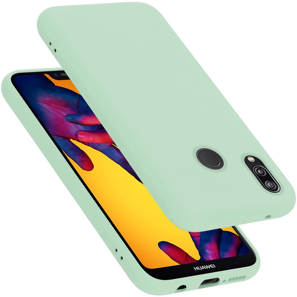 Custodia Compatibile Con Huawei P20 Lite / Nova 3e In Liquid Verde Chiaro - Coperchio Protettivo In Silicone Tpu Flessibile - Foto 1