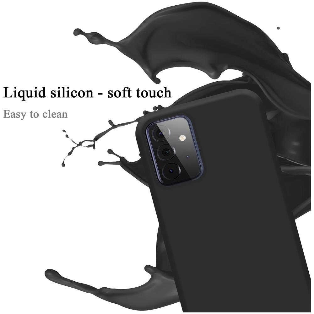 Custodia Compatibile Con Samsung Galaxy A72 5g In Liquid Nero - Coperchio Protettivo In Silicone Tpu Flessibile - Foto 2