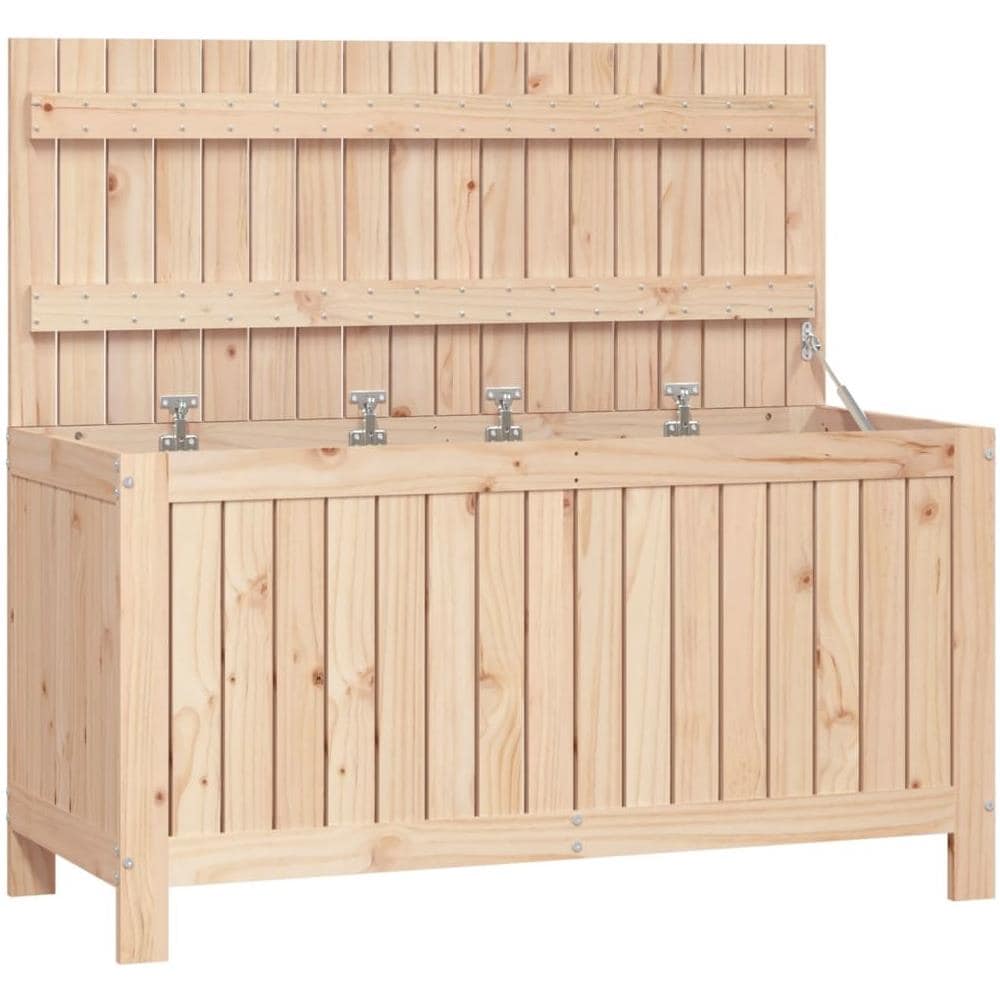 Contenitore Da Giardino 115x49x60 Cm In Legno Massello Di Pino - Foto 1