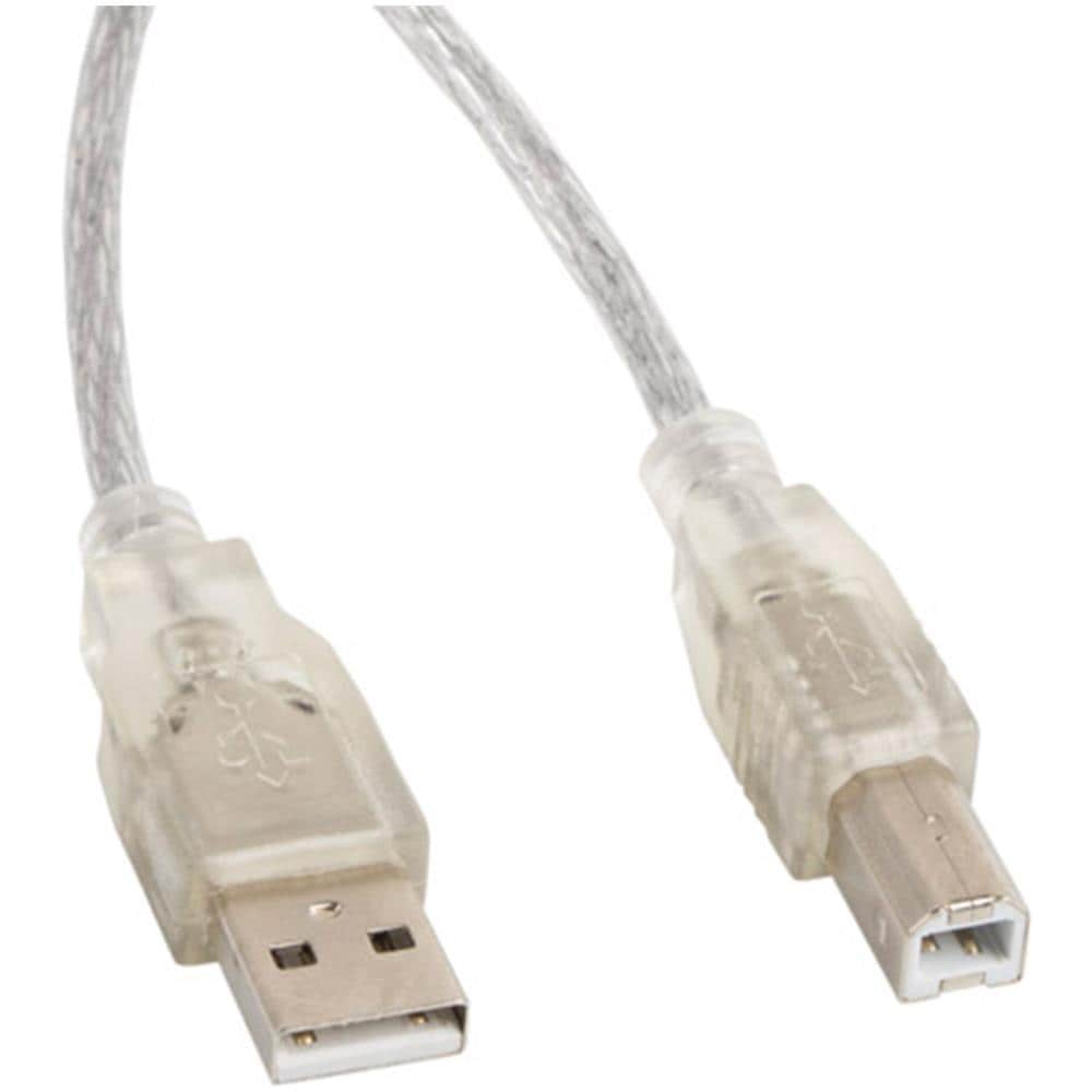 Cavo Stampante Usb A Maschio A Usb B Maschio Ferrite 5 M Trasparente Ca-usba-12cc-0050-tr - Foto 1