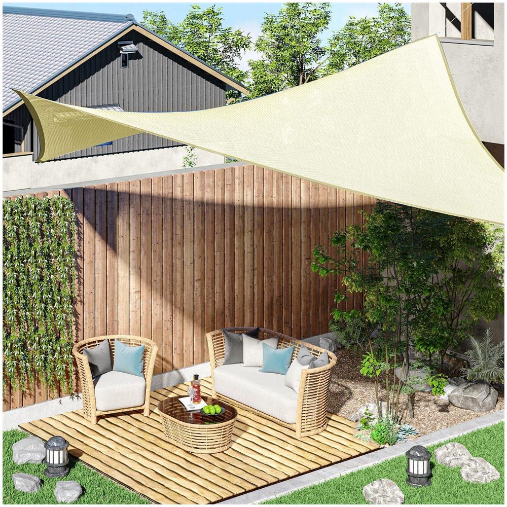 Tenda Parasole Rettangolare Dimensione 300 x 400 cm Colore Crema - Foto 2