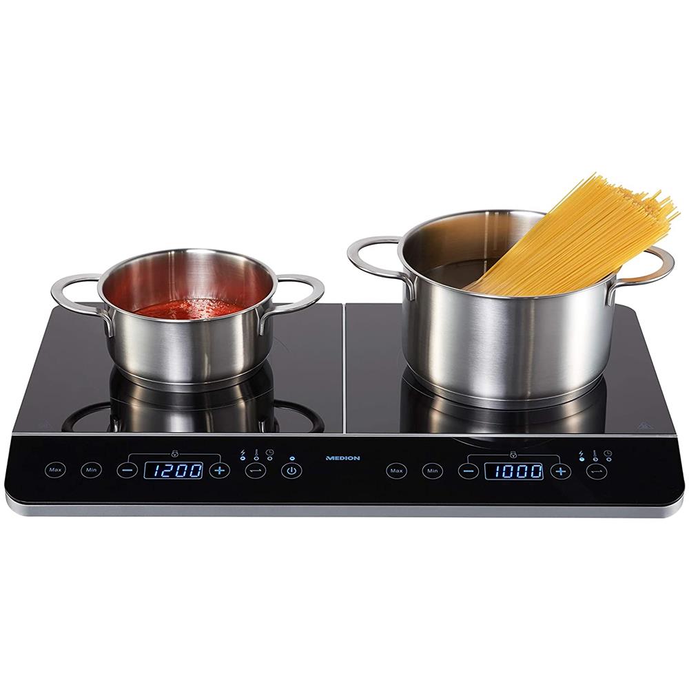 Fornello a Induzione MD 15324 da Tavolo 2 Zone Cottura Potenza 3500 Watt Colore Nero - Foto 2