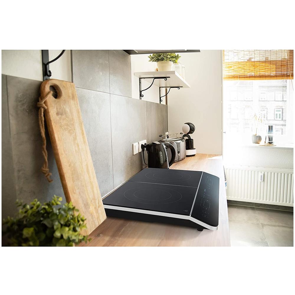 Fornello a Induzione MD 15324 da Tavolo 2 Zone Cottura Potenza 3500 Watt Colore Nero - Foto 6