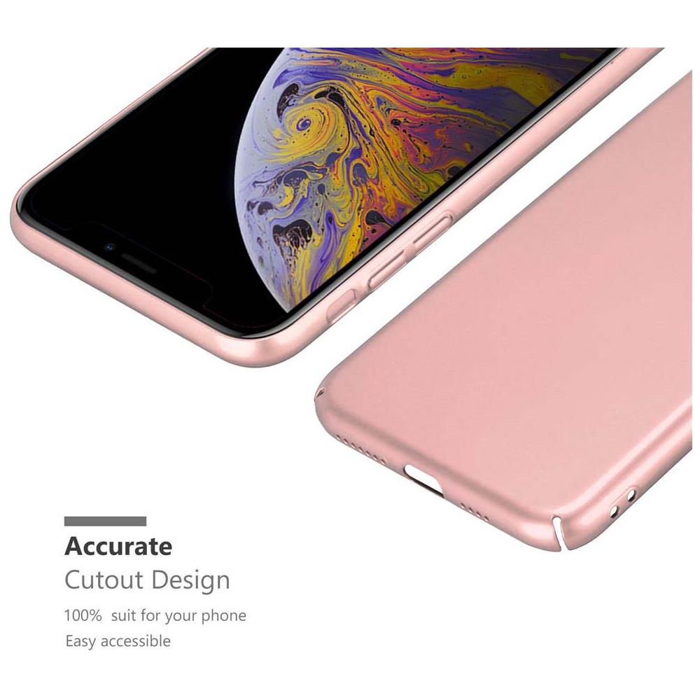 Custodia Compatibile Con Apple Iphone Xs Max In Oro Rosa Metallo - Hard Case Coperchio Protettivo In Look Metallico Contro I Graffi E Gli Urti - Foto 6
