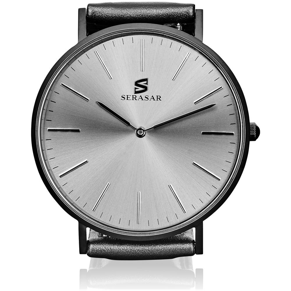 Orologio da Polso Premium da Uomo Black One - Pelle Nera, Quadrante Antracite - con Cinturino in Vera Pelle - con Confezione Regalo - Foto 14