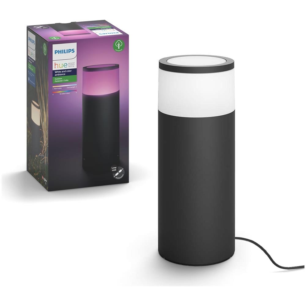 Lighting White And Color Ambiance Calla Palo da Esterno, Estensione del Kit Base, LED Integrato 8 W, Nero, Piccolo - Foto 2