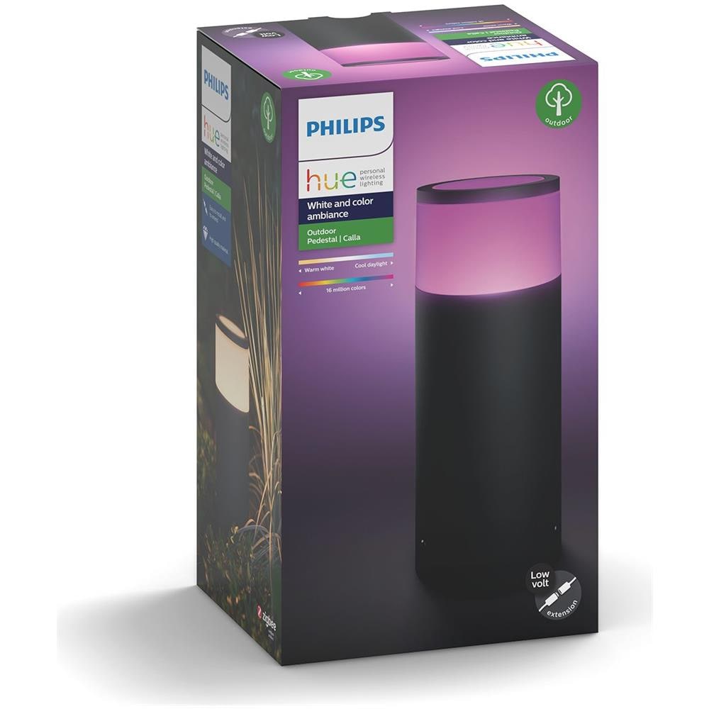 Lighting White And Color Ambiance Calla Palo da Esterno, Estensione del Kit Base, LED Integrato 8 W, Nero, Piccolo - Foto 1