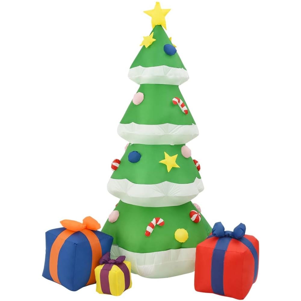 Albero Natale Gonfiabile Decorazioni LED Interno Esterno 240 cm - Foto 3