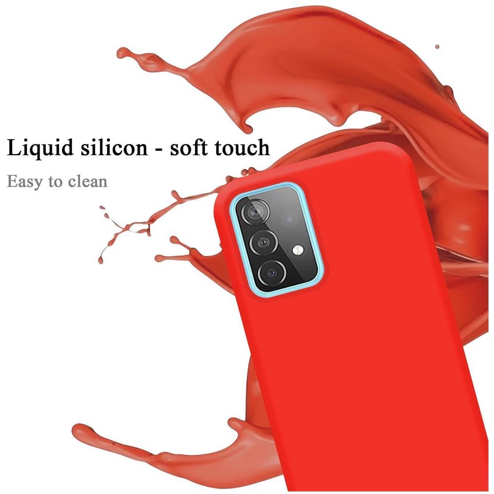 Custodia Compatibile Con Samsung Galaxy A52 5g In Liquid Rosso - Coperchio Protettivo In Silicone Tpu Flessibile - Foto 2