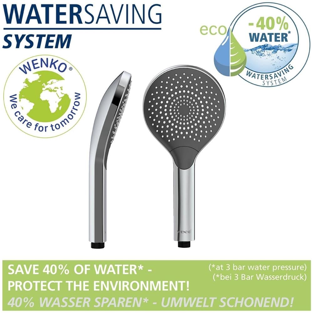 Cuffia Doccia A Risparmio Idrico Ø 12 Cm, Wenko - Foto 2