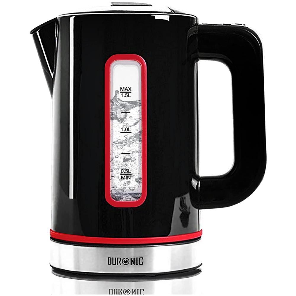 Ek30 Bk Bollitore Acqua Elettrico 300 W - Capacità 1,5 L Temperatura Regolabile - 40° / 60° / 80° / 100° C - Filtro Anticalcare Doppio Strato Isolante - Ideale Per Acqua, Tè, Tisane, Caffè, Infusi - Foto 1