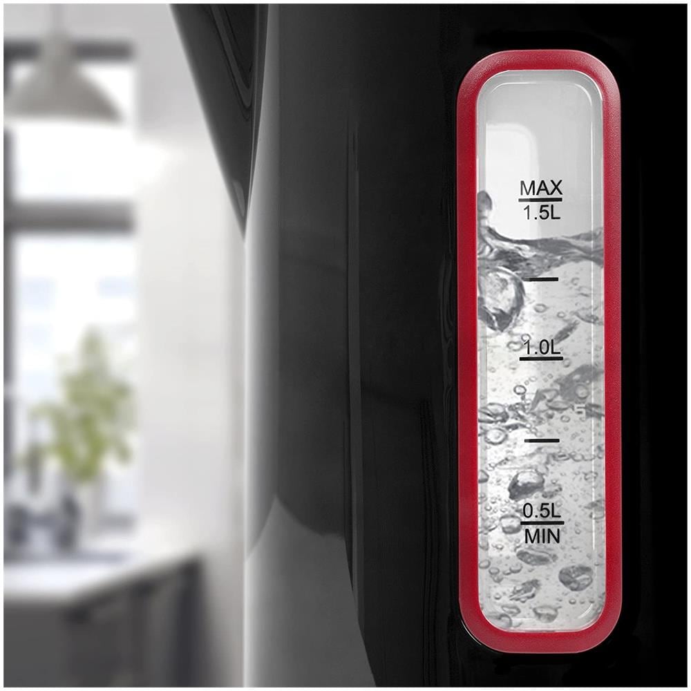 Ek30 Bk Bollitore Acqua Elettrico 300 W - Capacità 1,5 L Temperatura Regolabile - 40° / 60° / 80° / 100° C - Filtro Anticalcare Doppio Strato Isolante - Ideale Per Acqua, Tè, Tisane, Caffè, Infusi - Foto 7