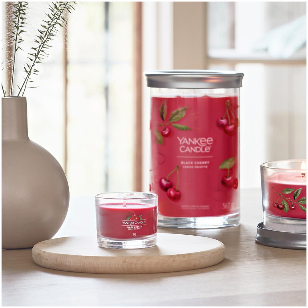 Black Cherry Candela Votiva Profumata Yankee Candle Rosso - Foto 2