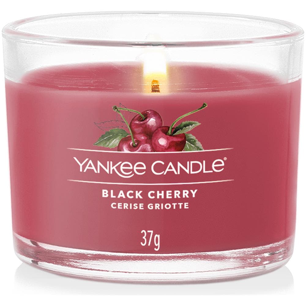 Black Cherry Candela Votiva Profumata Yankee Candle Rosso - Foto 1