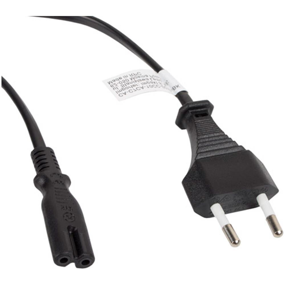 Cavo Di Alimentazione Eight Schuko Maschio A Iec 320 C7 Eu Maschio 1,8 Metri Nero Ca-c7ca-10cc-0018-bk - Foto 1