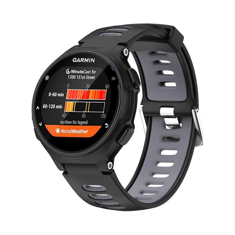 Cinturino Garmin Forerunner 220/230/235/620/630/735xt Nero/grigio - Foto 2