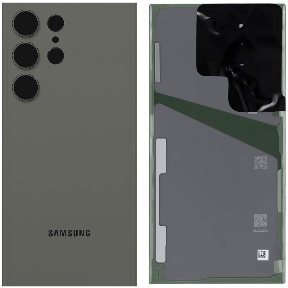 Vetro Retro Originale Galaxy S23 Ultra + Lente Fotocamera, Green - Foto 4