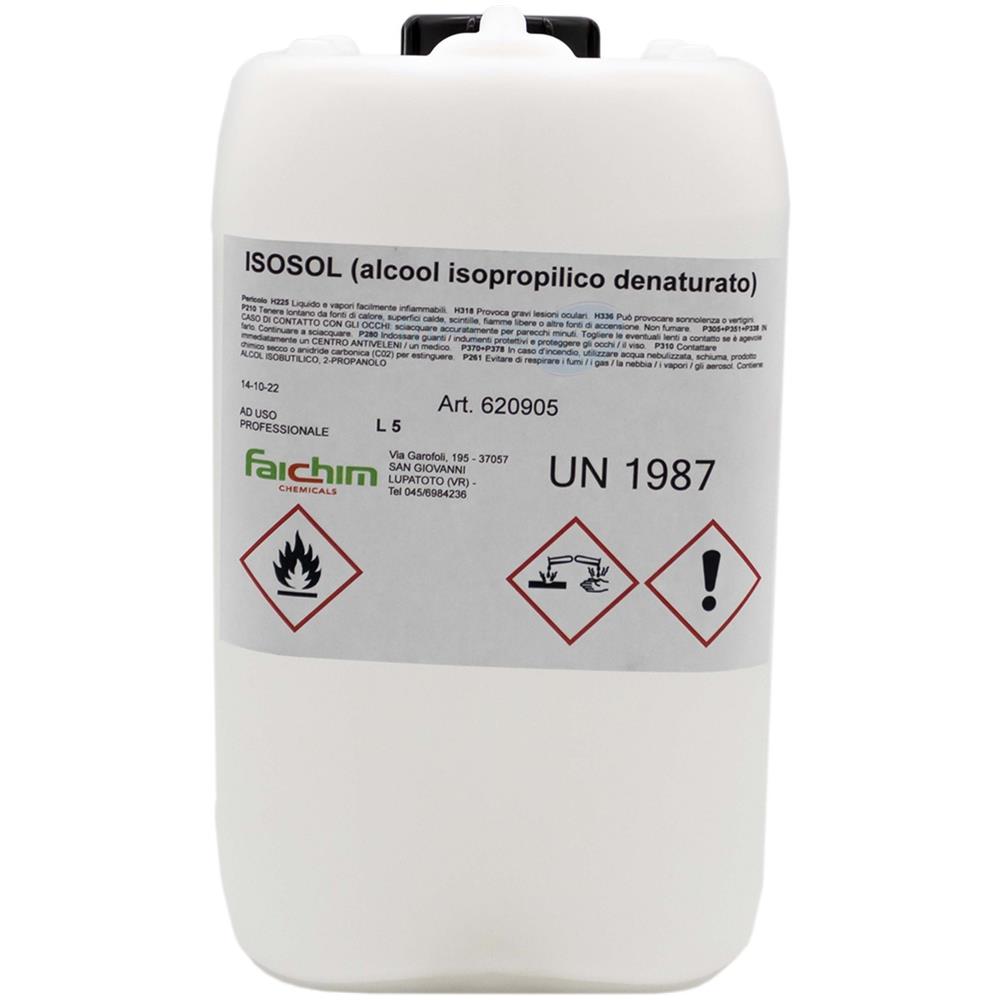 Alcool 5 Litri Isopropilico Isopropanolo 5l Litri Pulizia Ossido Ultrasuoni Puro 97% - Foto 1