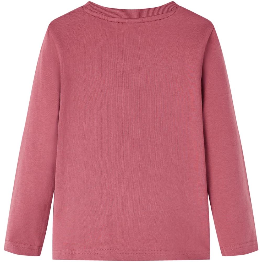 Maglietta Da Bambino A Maniche Lunghe Stampa Dinosauro Rosso Scuro 140 - Foto 2