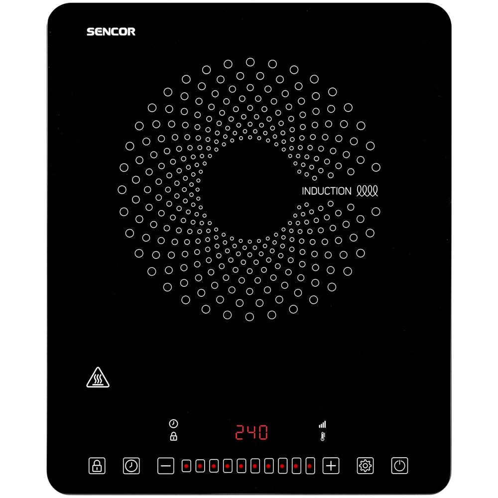 SCP 3701BK Nero Superficie piana 29.5 cm Piano cottura a induzione 1 Fornello (i) - Foto 2