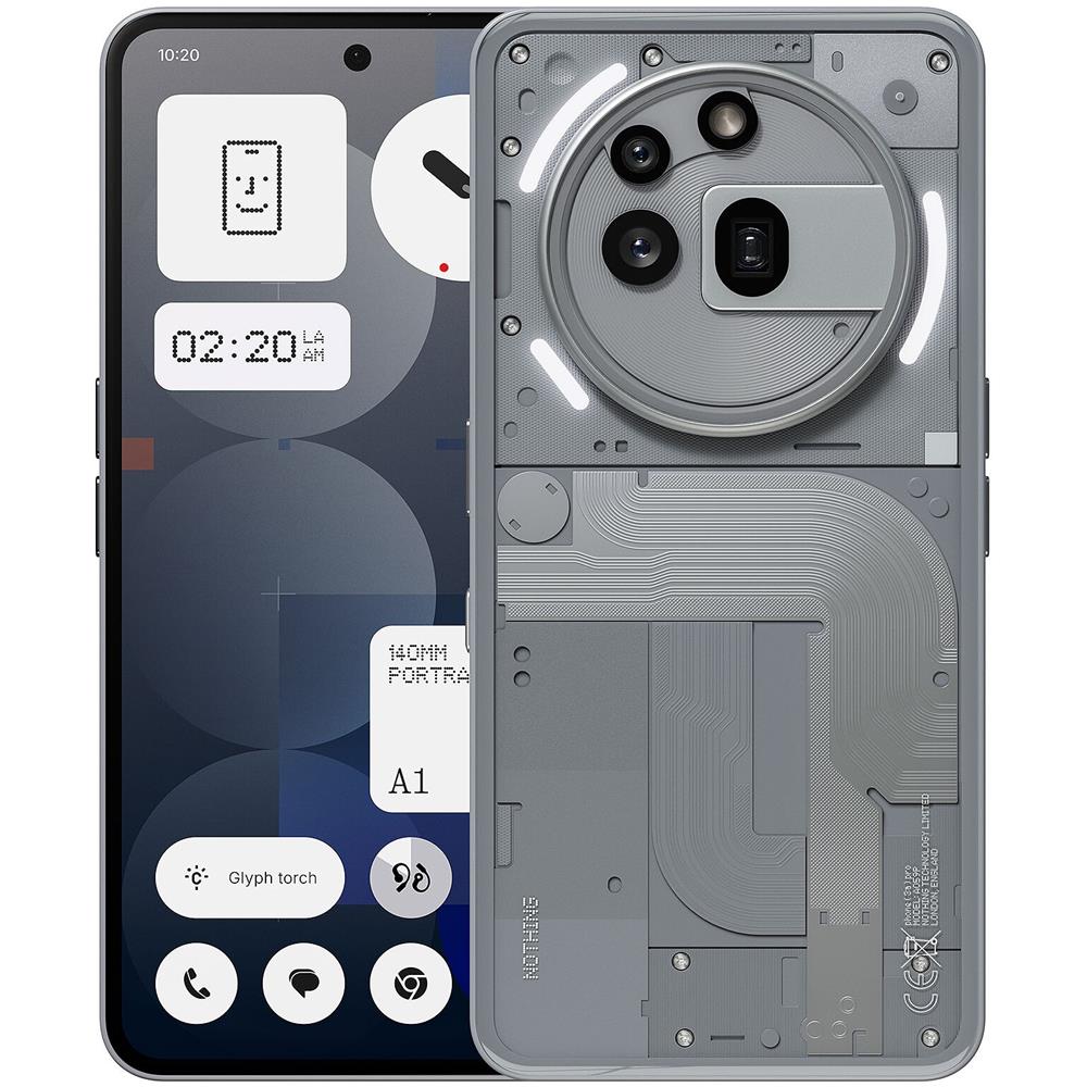 (3a) Pro 5G - Smartphone 6.77” FHD+, 12GB RAM, 256GB, Tripla Fotocamera 50MP, Snapdragon 7s Gen 3, Android 15, 5000mAh - Grigio - Foto 1