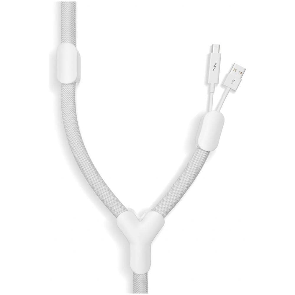 Sistema Flessibile per Unire e Nascondere i Cavi Elettrici Bianco SB-WH - Foto 1