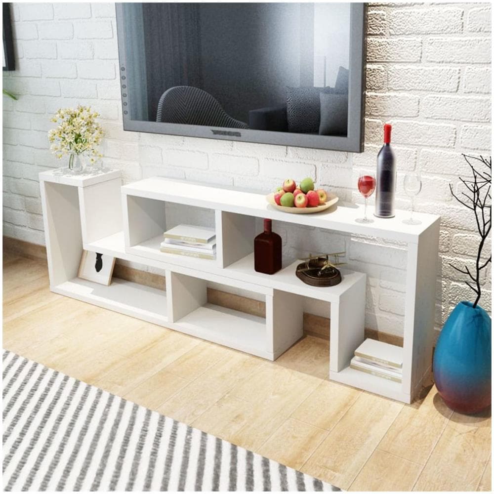 Mobile Porta TV Doppio a L Bianco - Foto 1