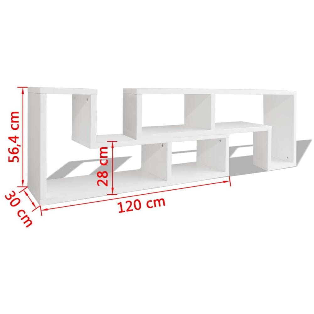 Mobile Porta TV Doppio a L Bianco - Foto 6