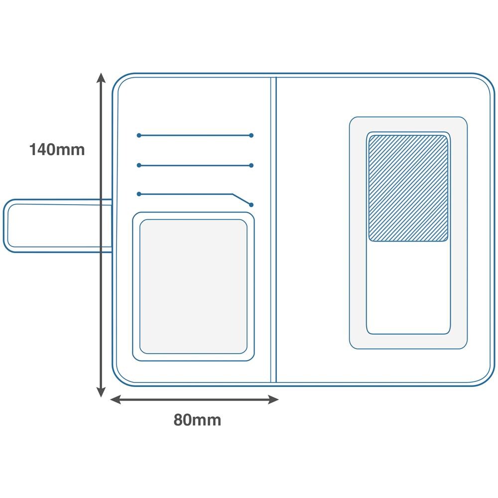 Custodia Portafoglio Universale Smartphone Taglia L - Nero - Foto 10