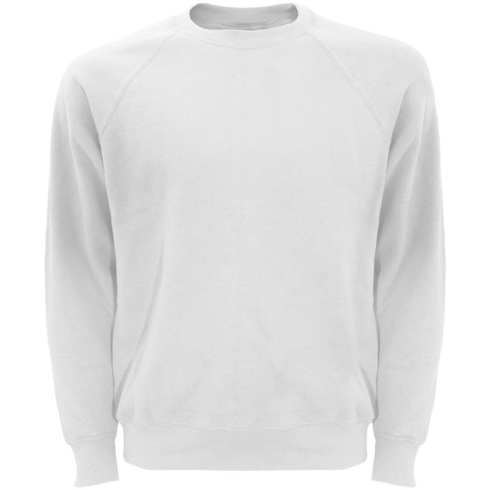 Felpa Girocollo Maniche Raglan 280g / mq Uomo (m) (bianco)  - Foto 1
