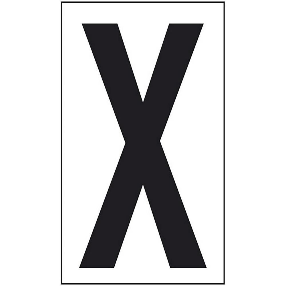 Adesivo Lettera X Abitazioni Uffici Luoghi Pubblici 10cmx5,6cm - Foto 2