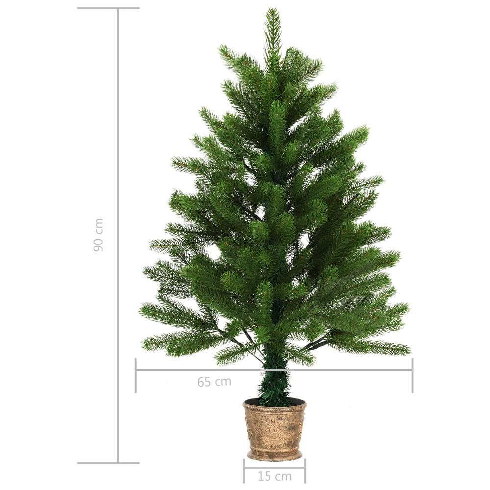 Albero di Natale Artificiale Realistico con Punte 90 cm Verde - Foto 7