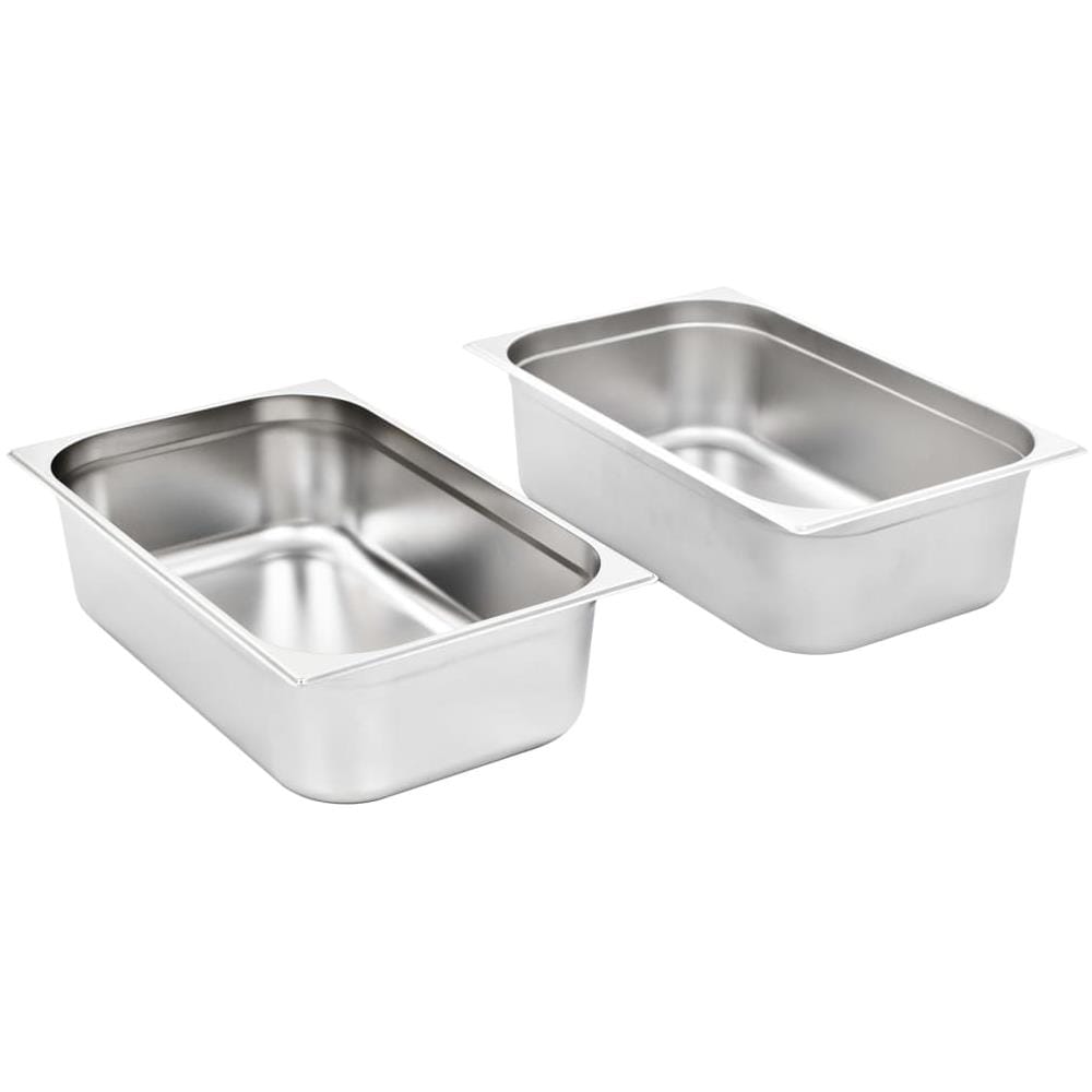 Contenitori Per Alimenti 2 Pz Gn 1/1 150 Mm In Acciaio Inox - Foto 2