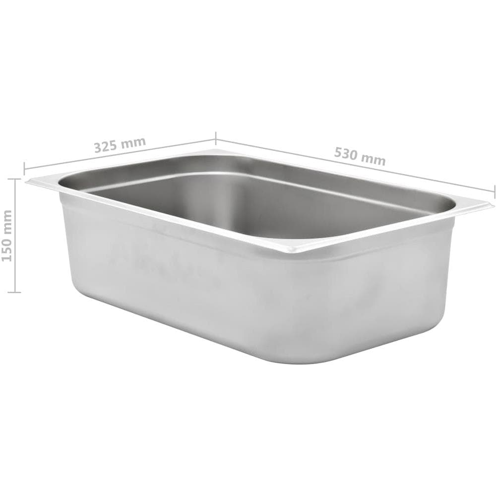 Contenitori Per Alimenti 2 Pz Gn 1/1 150 Mm In Acciaio Inox - Foto 9