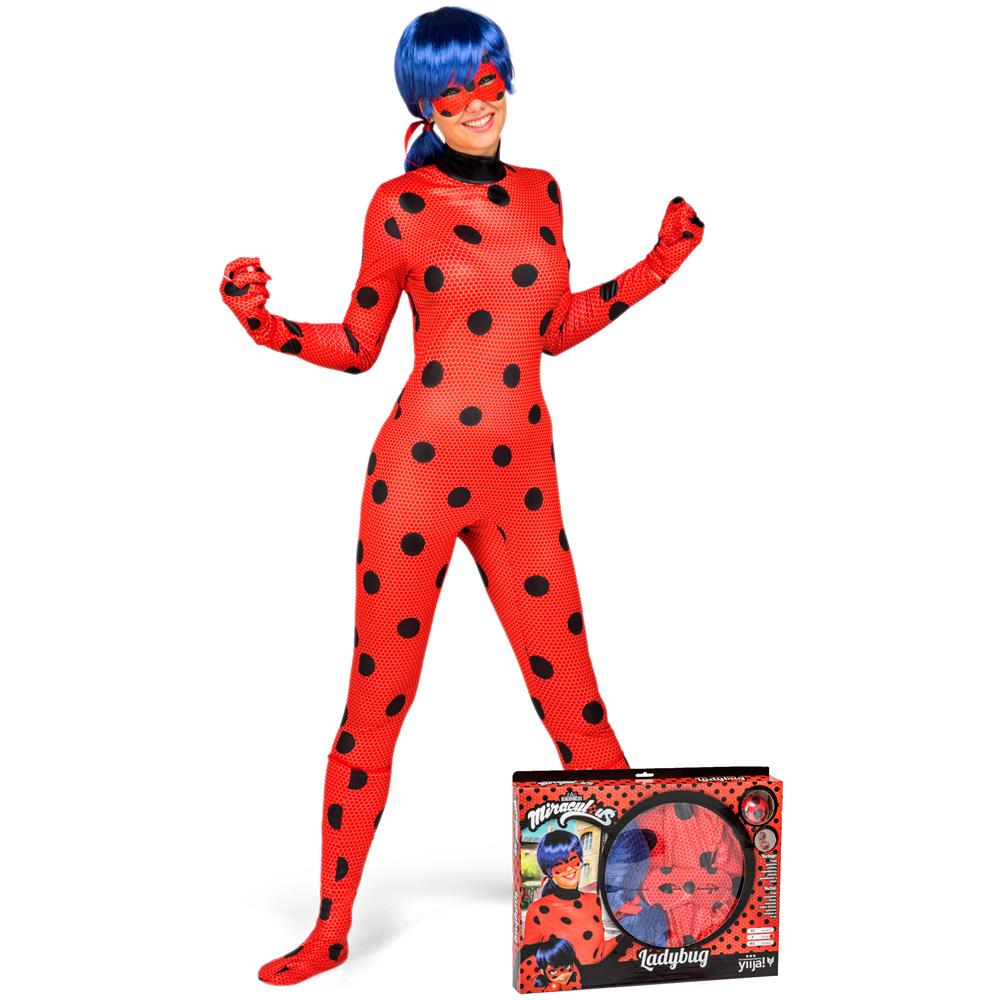 Cofanetto Costume Di Lady Bug Per Adulto - Taglia: M / L - Foto 1