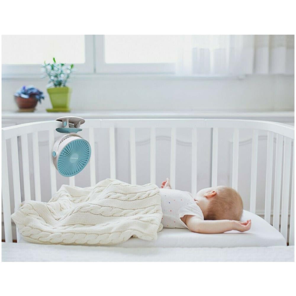 Mini Ventilatore Clip Ventola Portatile Ricaricabile Estate Viaggio - Foto 7