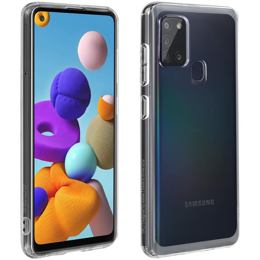 Cover Samsung Galaxy A21s Silicone Compatibile Qi Original Trasparente - Foto 1