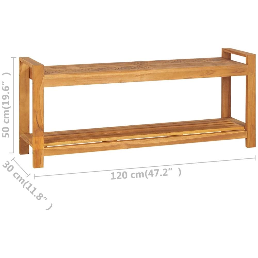 Panca 120 Cm In Legno Massello Di Teak - Foto 7