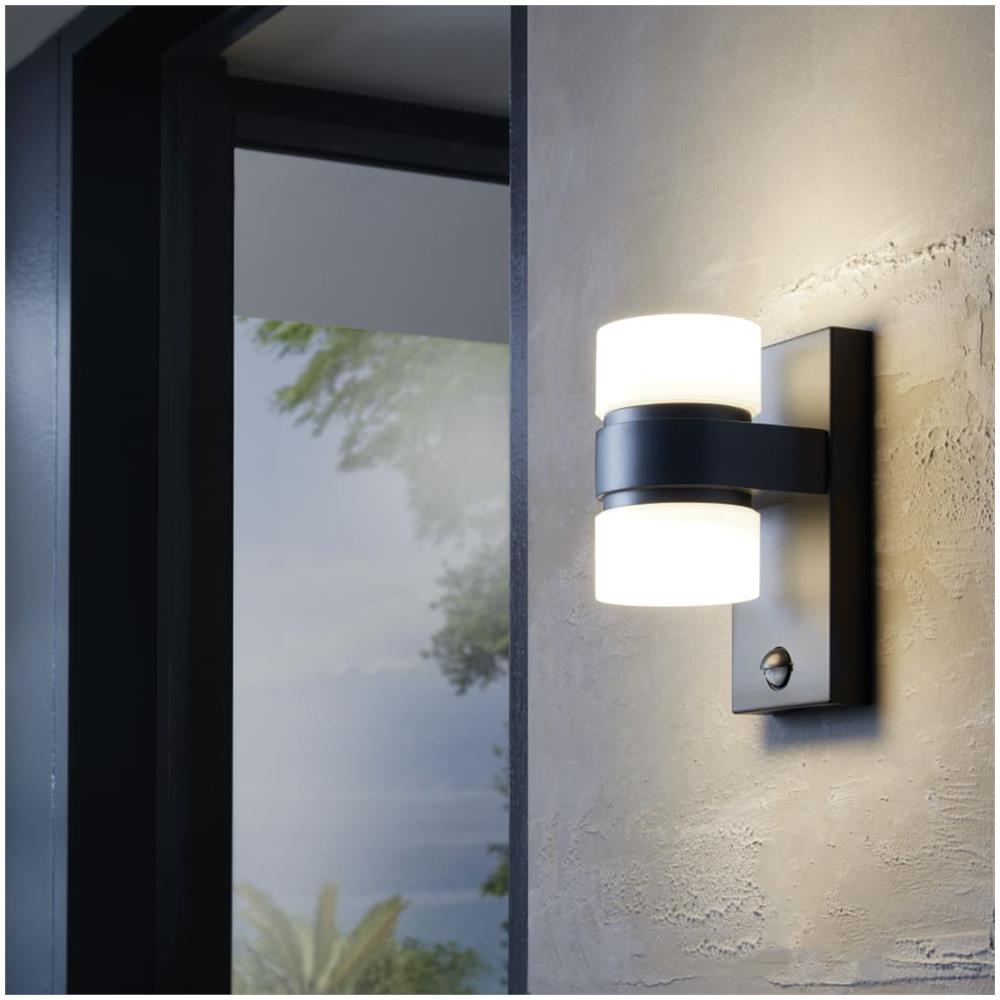 Lampada a LED Sensore da Parete Esterna Atollari 2x6W Antracite - Foto 2