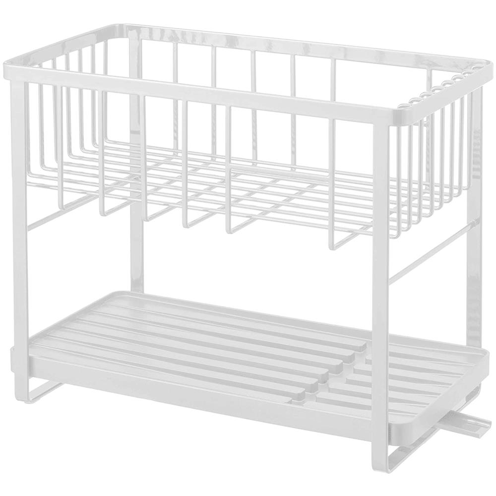 04386 Scolapiatti A 2 Livelli In Metallo Bianco - Foto 2