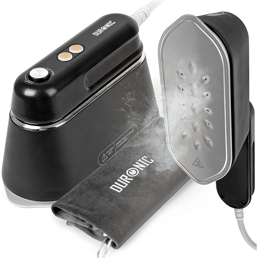 Hs90 Ferro Da Stiro 2 In 1 | Ferro Da Stiro Verticale 1200 W | Impugnatura Pieghevole | Serbatoio 90 Ml | Mini-ferro Da Stiro Da Viaggio | Misurino, Custodia E Base Inclusi - Foto 1