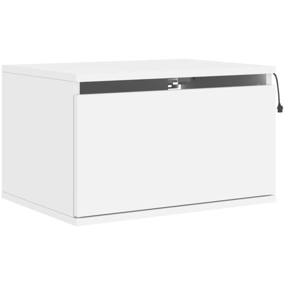 Comodino A Parete Con Luci Led Bianco - Foto 3