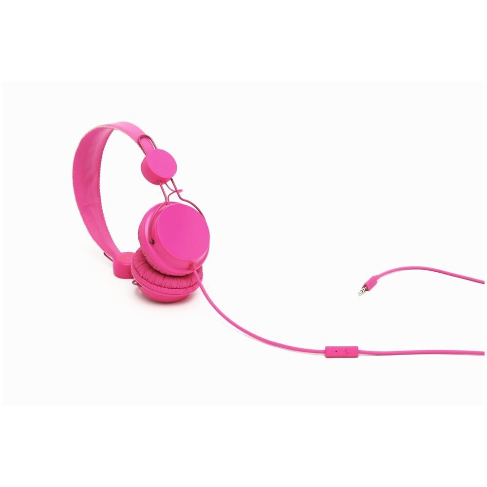 Cuffie con Microfono Connessione Cavo Rosa - Foto 1