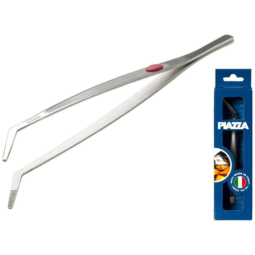 Pinza di Precisione Piegata in Acciaio Inox 23,5 cm - Foto 1