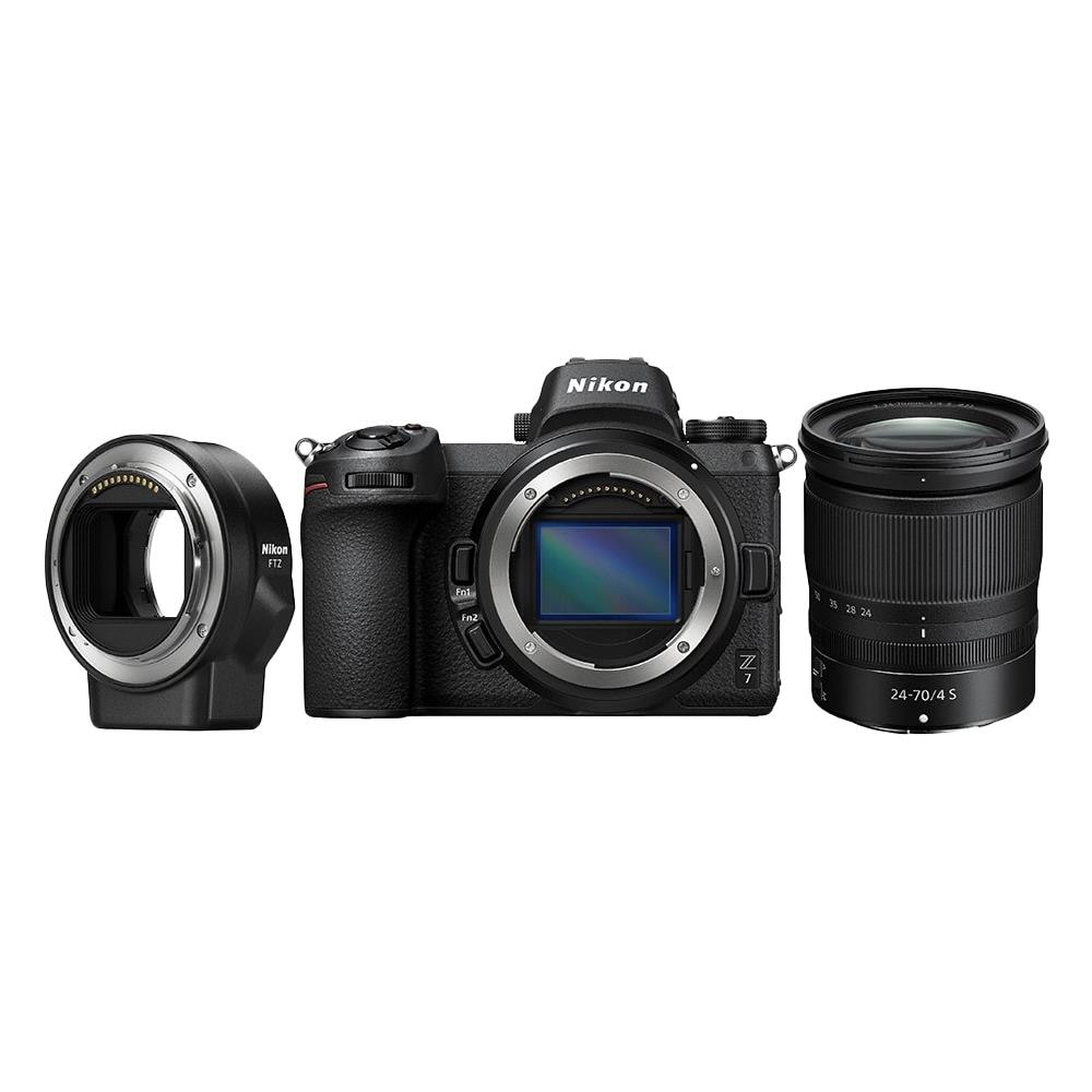 Kit Fotocamera Digitale Mirrorless Z7 Sensore CMOS 45,7 Mpx 4K Ultra HD + Adattatore FTZ + Obiettivo Nikkor Z 24-70 mm F / 4 S - Foto 2